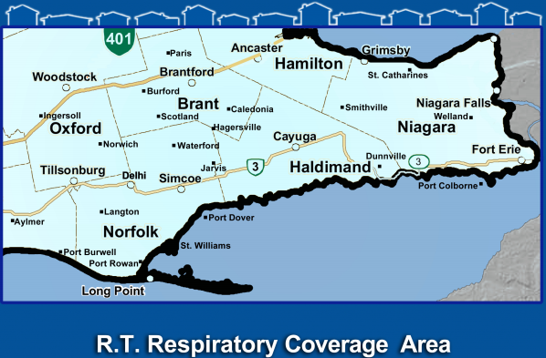 RT Respiratory Coverage Map